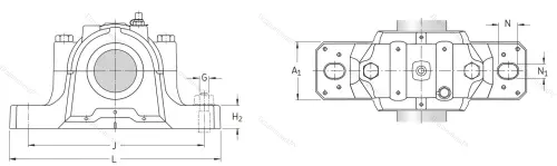 Подшипниковый корпус SNL 217 в Твери