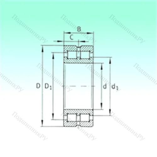 Подшипник роликовый радиальный SL 014860 от производителя  NBS