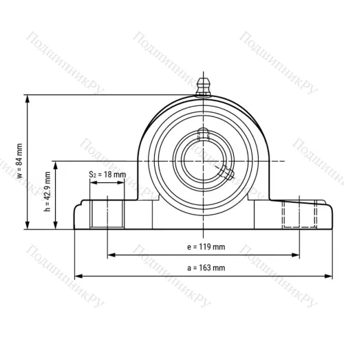 Подшипниковый узел SS-UCPPL 206-W - Вал: 30 мм от производителя  LPZ
