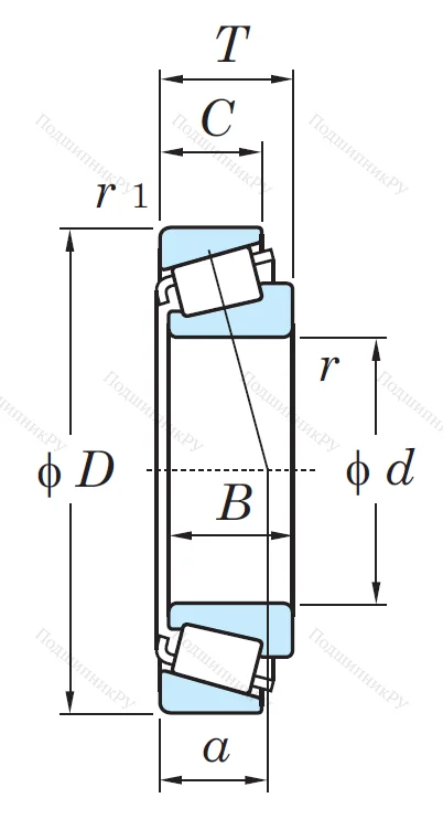 Конический роликовый подшипник