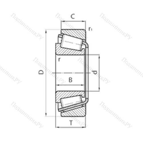 Подшипник роликовый радиально-упорный LM 12748/10