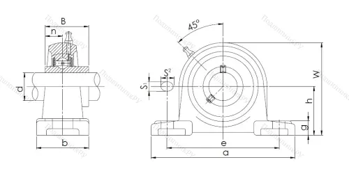 Подшипниковый узел UCP 210 (480210) в Твери