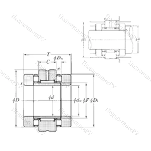 Подшипник комбинированный ARN 2572 от производителя  NTN
