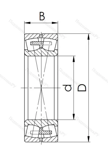 Сферический роликовый подшипник 3003220 АМН (23220 MBW 33) в Твери