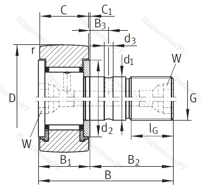 Подшипник KR 52 PP A