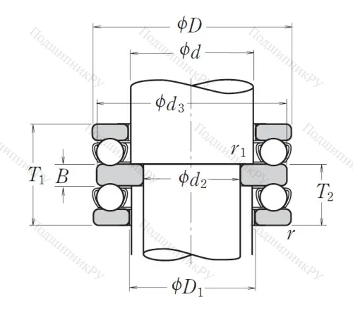 Упорный шариковый подшипник 52210 от производителя  NSK