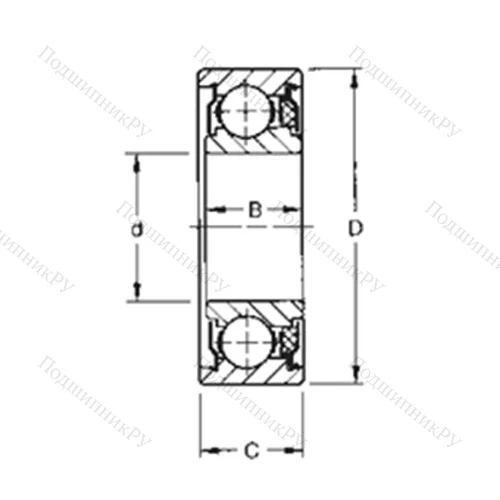 Подшипник шариковый радиальный 39KVTD от производителя  TIMKEN