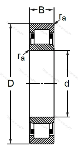 Цилиндрический роликовый подшипник 32416 Л (NU 416 M) в Твери Цилиндрический роликовый подшипник 32416 Л (NU 416 M) в Твери