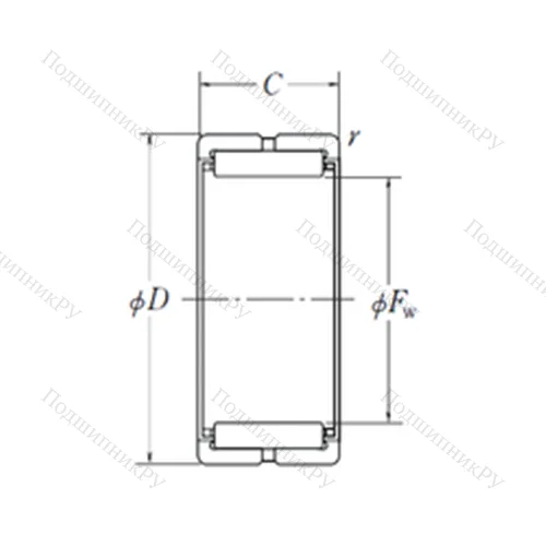 Подшипник игольчатый радиальный RNA 4904