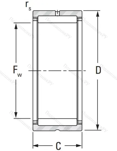 Игольчатый подшипник NK 30/30 A от производителя  KOYO Игольчатый подшипник NK 30/30 A от производителя  KOYO