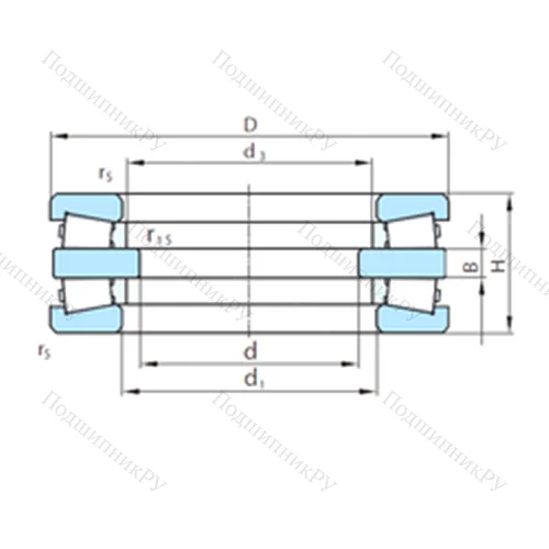 Подшипник роликовый упорный  911-2