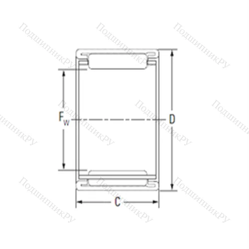 Подшипник игольчатый радиальный 22BTM 2812 от производителя  KOYO Подшипник игольчатый радиальный 22BTM 2812 от производителя  KOYO