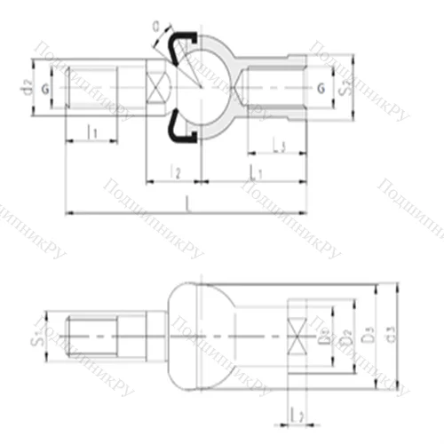 Подшипник скольжения сферический SQZ 20-RS