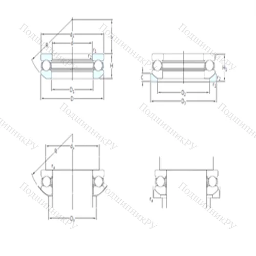 Подшипник шариковый упорный 53315+U 315 от производителя  SKF Подшипник шариковый упорный 53315+U 315 от производителя  SKF