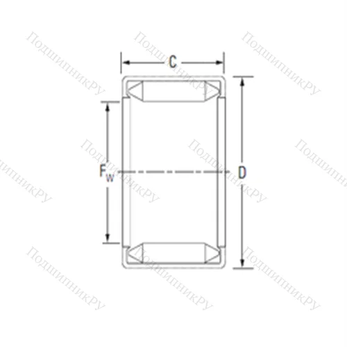 Подшипник игольчатый радиальный B 1612 от производителя  KOYO Подшипник игольчатый радиальный B 1612 от производителя  KOYO