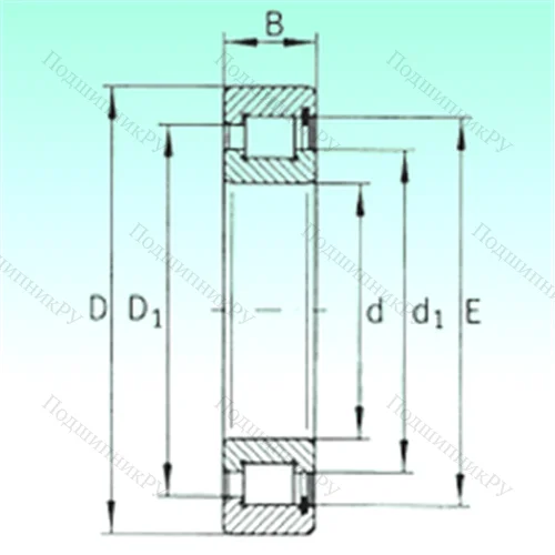 Подшипник роликовый радиальный SL 183016