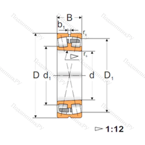 Подшипник роликовый радиальный самоцентрирующийся 22338K от производителя  FBJ Подшипник роликовый радиальный самоцентрирующийся 22338K от производителя  FBJ
