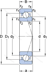 Подшипник 709 ACE/P 4A