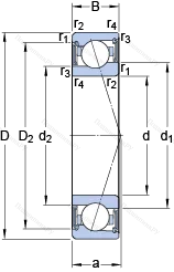 Подшипник S 71924 ACE/HCP 4A