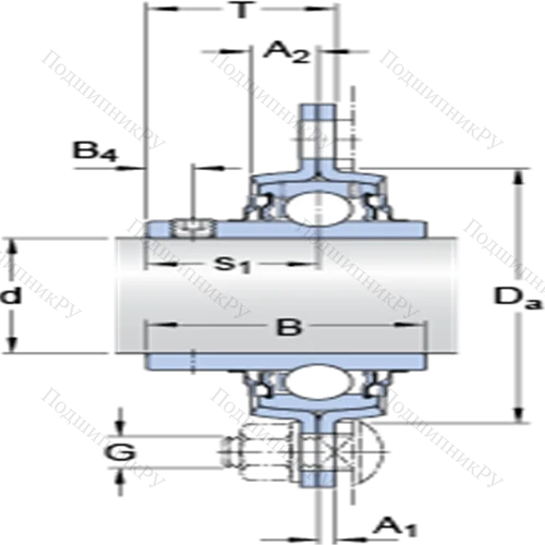 Фланцевые подшипниковые узлы типа Y (корпус типа Y-TECH, овальный фланец, крепление стопорными винтами) PFT 1.1/2 TR