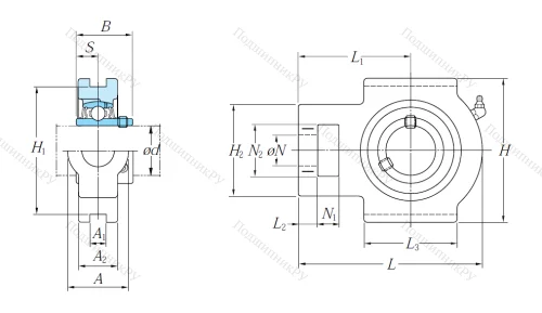 Подшипниковый узел UCT 210 в Твери Подшипниковый узел UCT 210 в Твери