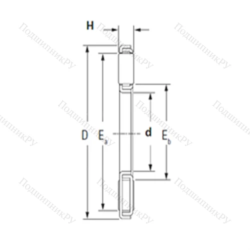 Подшипник игольчатый упорный TP 4060