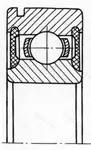 Подшипник 6011 2RSN размер 55x90x18 от производителя  SKF