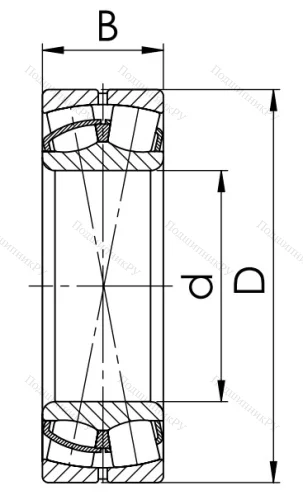 Сферический роликовый подшипник 53517 АН (22217 CW 33) в Твери