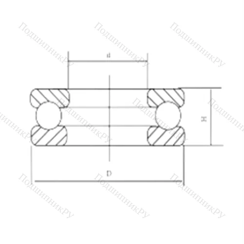 Подшипник шариковый упорный 51320M от производителя  CRAFT Подшипник шариковый упорный 51320M от производителя  CRAFT