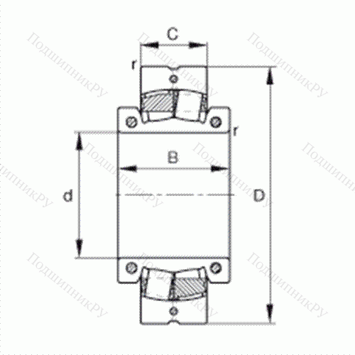Подшипник роликовый самоустанавливающийся раздельный 231SM 320-MA от производителя  FAG Подшипник роликовый самоустанавливающийся раздельный 231SM 320-MA от производителя  FAG