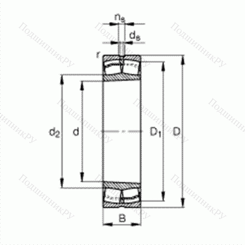 Подшипник роликовый самоустанавливающийся 23024-E 1-K-TVPB от производителя  FAG Подшипник роликовый самоустанавливающийся 23024-E 1-K-TVPB от производителя  FAG
