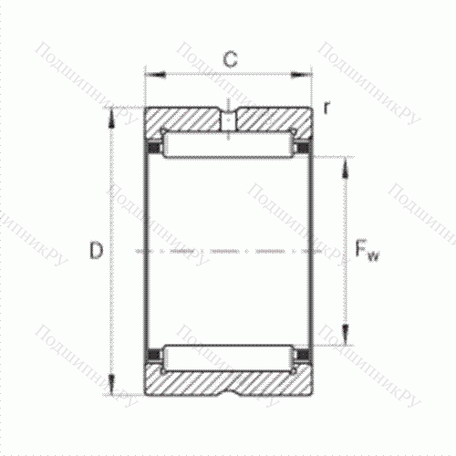 Подшипник роликовый игольчатый RNA 49/32 от производителя  INA Подшипник роликовый игольчатый RNA 49/32 от производителя  INA