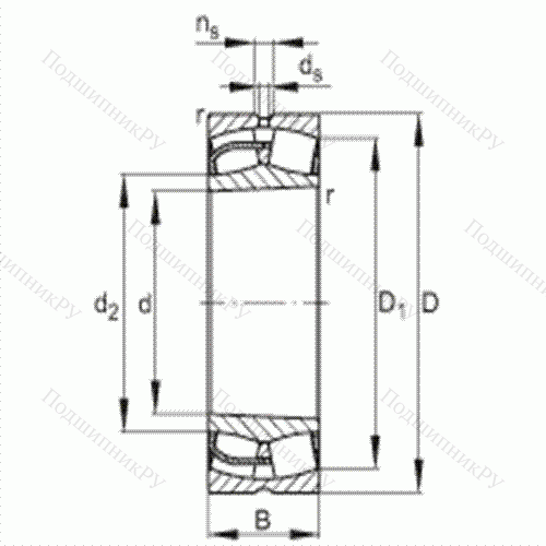 Подшипник роликовый самоустанавливающийся 24138-E 1-K 30 от производителя  FAG Подшипник роликовый самоустанавливающийся 24138-E 1-K 30 от производителя  FAG
